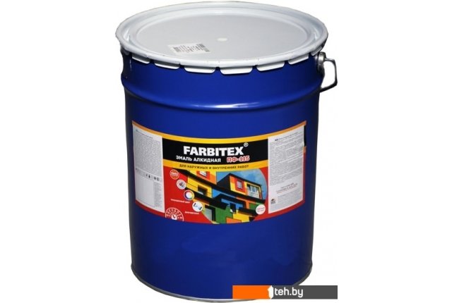 Краски и эмали Farbitex ПФ-115 20 кг (шоколадный) Краски и эмали Farbitex ПФ-115 20 кг (шоколадный)