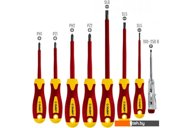 Наборы инструментов Зубр Профи Электрик 25268 (8 предметов) Наборы инструментов Зубр Профи Электрик 25268 (8 предметов)