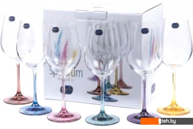 Стаканы, бокалы, рюмки Bohemia Crystal Spectrum 40729/382222/550 Стаканы, бокалы, рюмки Bohemia Crystal Spectrum 40729/382222/550