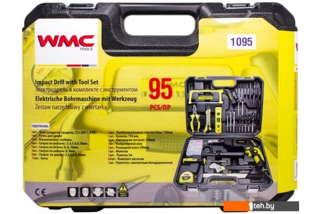 Электродрели и строительные миксеры WMC Tools 1095 (набор оснастки) Электродрели и строительные миксеры WMC Tools 1095 (набор оснастки)