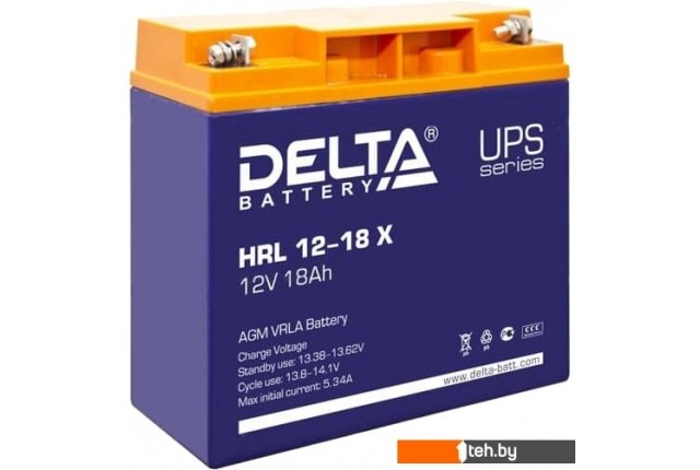 Аккумуляторы для ИБП Delta HRL 12-18 X (12В/18 А·ч) Аккумуляторы для ИБП Delta HRL 12-18 X (12В/18 А·ч)