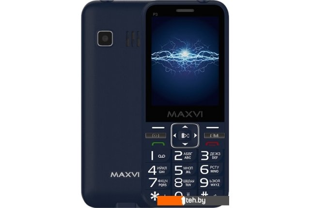 Мобильные телефоны Maxvi P3 (синий) Мобильные телефоны Maxvi P3 (синий)