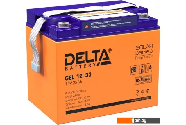 Аккумуляторы для ИБП Delta GEL 12-33 (12В/33 А·ч) Аккумуляторы для ИБП Delta GEL 12-33 (12В/33 А·ч)