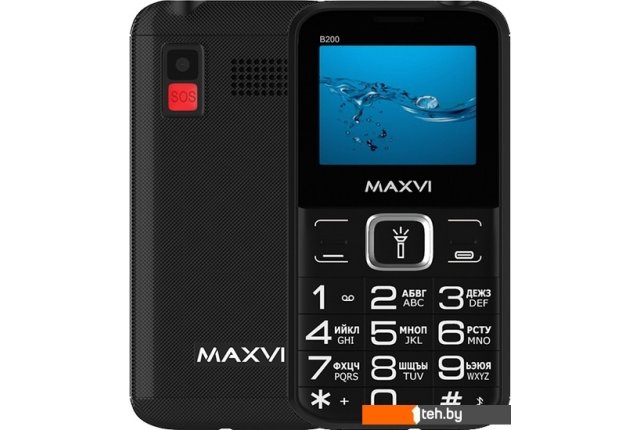 Мобильные телефоны Maxvi B200 (черный) Мобильные телефоны Maxvi B200 (черный)