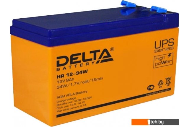 Аккумуляторы для ИБП Delta HR 12-34W (12В/9 А·ч) Аккумуляторы для ИБП Delta HR 12-34W (12В/9 А·ч)
