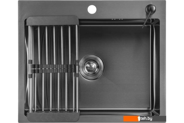 Кухонные мойки Saniteco 6050 Nano (с сифоном, дозатором и коландером) Кухонные мойки Saniteco 6050 Nano (с сифоном, дозатором и коландером)