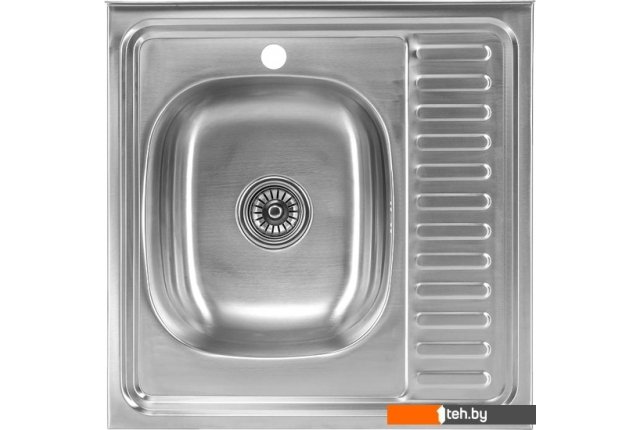 Кухонные мойки Saniteco 6060-L (с сифоном) Кухонные мойки Saniteco 6060-L (с сифоном)
