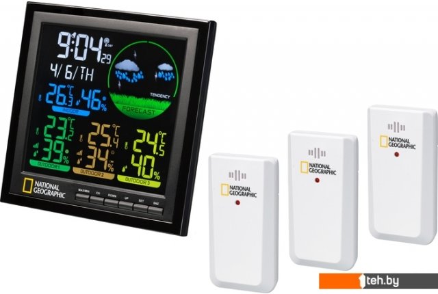 Метеостанции, гигрометры и термогигрометры Bresser National Geographic 9070700 Метеостанции, гигрометры и термогигрометры Bresser National Geographic 9070700