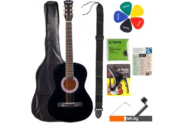 Гитары Terris TF-038 BK Starter Pack Гитары Terris TF-038 BK Starter Pack