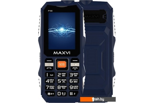 Мобильные телефоны Maxvi P100 (синий) Мобильные телефоны Maxvi P100 (синий)