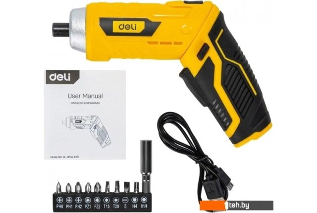 Шуруповерты, гайковерты, электроотвертки Deli DL-DP04-E2B1 102990 Шуруповерты, гайковерты, электроотвертки Deli DL-DP04-E2B1 102990