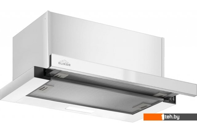 Вытяжки Elikor Slide 50П-1000 229459 (белый/стекло белое) Вытяжки Elikor Slide 50П-1000 229459 (белый/стекло белое)