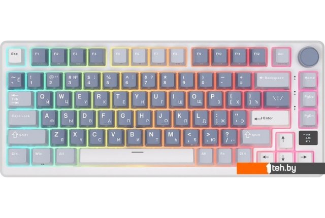 Клавиатуры Royal Kludge RK-M75 RGB Ocean Blue (RK Silver) Клавиатуры Royal Kludge RK-M75 RGB Ocean Blue (RK Silver)