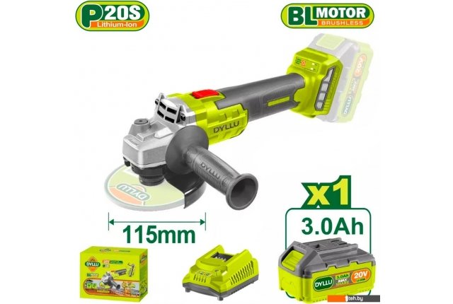 Угловые шлифмашины (болгарки) Dyllu DTLAPM21 (с 1-им АКБ) Угловые шлифмашины (болгарки) Dyllu DTLAPM21 (с 1-им АКБ)
