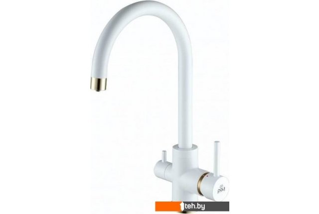Смесители Paulmark Essen Es213211-431BR (белый матовый бронза) Смесители Paulmark Essen Es213211-431BR (белый матовый бронза)
