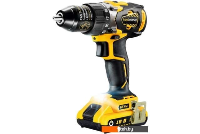 Шуруповерты, гайковерты, электроотвертки Hanskonner HCD1865BL (с 2-мя АКБ) Шуруповерты, гайковерты, электроотвертки Hanskonner HCD1865BL (с 2-мя АКБ)