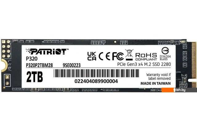 SSD Patriot P320 2TB P320P2TBM28 SSD Patriot P320 2TB P320P2TBM28