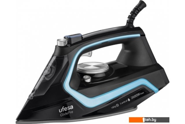 Утюги Ufesa PV2600 GlidePro (черный/голубой) Утюги Ufesa PV2600 GlidePro (черный/голубой)