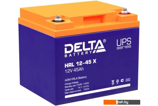 Аккумуляторы для ИБП Delta HRL 12-45 X (12В/45 А·ч) Аккумуляторы для ИБП Delta HRL 12-45 X (12В/45 А·ч)