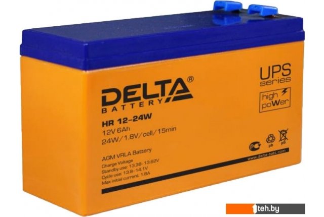 Аккумуляторы для ИБП Delta HR 12-24W (12В/6 А·ч) Аккумуляторы для ИБП Delta HR 12-24W (12В/6 А·ч)