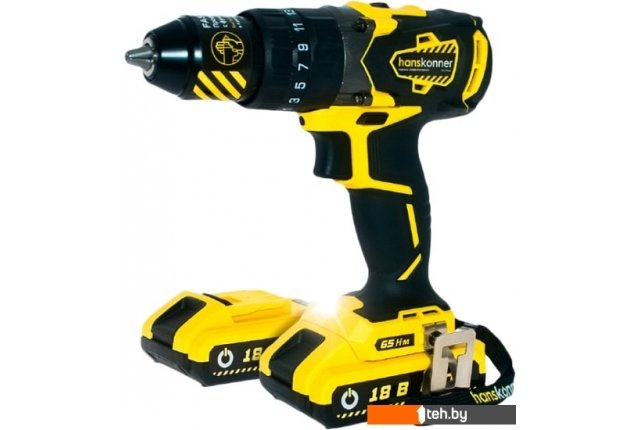 Шуруповерты, гайковерты, электроотвертки Hanskonner HCD1865BLI (с 2-мя АКБ) Шуруповерты, гайковерты, электроотвертки Hanskonner HCD1865BLI (с 2-мя АКБ)