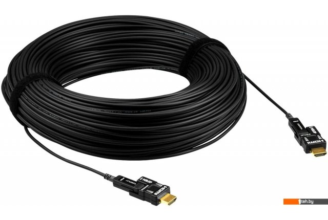 Кабели, адаптеры, разветвители Aten VE7834-AT HDMI-HDMI (60 м, черный) Кабели, адаптеры, разветвители Aten VE7834-AT HDMI-HDMI (60 м, черный)
