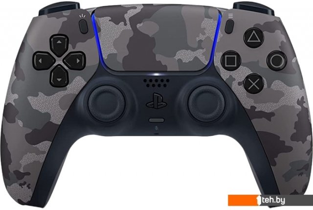 Игровые контроллеры и аксессуары Sony DualSense (серый камуфляж) Игровые контроллеры и аксессуары Sony DualSense (серый камуфляж)