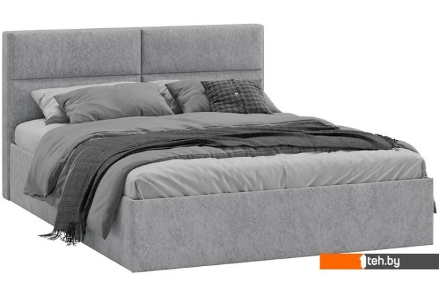 Кровати Трия Глосс универсальный тип 1 160x200 (микровелюр Wellmart Silver) Кровати Трия Глосс универсальный тип 1 160x200 (микровелюр Wellmart Silver)