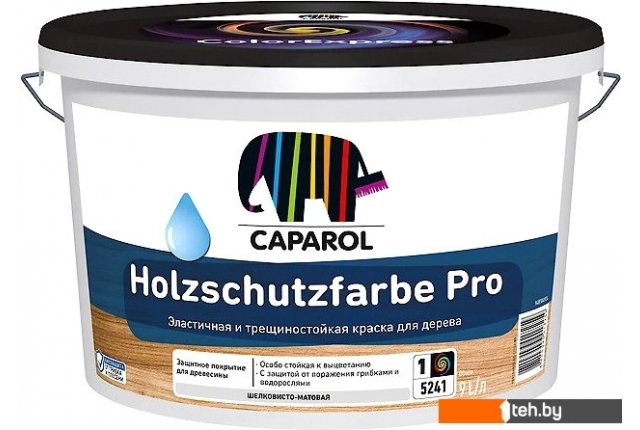 Краски и эмали Caparol Holzschutzfarbe Pro База 1. 9 л (белый) Краски и эмали Caparol Holzschutzfarbe Pro База 1. 9 л (белый)