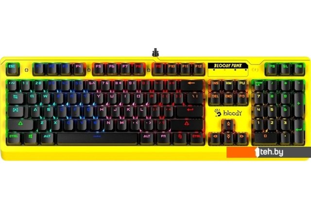 Клавиатуры A4Tech Bloody B810RC (желтый) Клавиатуры A4Tech Bloody B810RC (желтый)