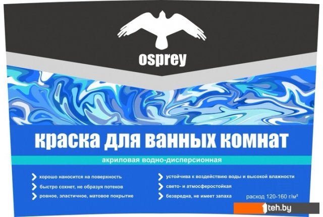 Краски и эмали Osprey ВД-АК-201 для ванных комнат 25 кг (белый) Краски и эмали Osprey ВД-АК-201 для ванных комнат 25 кг (белый)