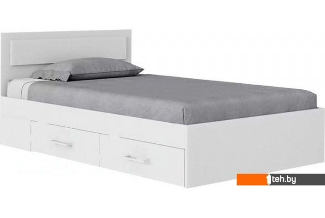 Кровати Mio Tesoro Абрау с ящиками 160x200 (белый текстурный) Кровати Mio Tesoro Абрау с ящиками 160x200 (белый текстурный)
