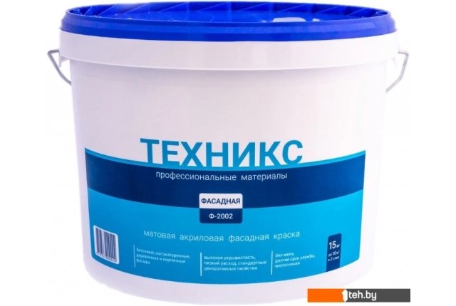 Краски и эмали Техникс Фасад ВД-АК-1 Ф-2002 P 15 кг (серый) Краски и эмали Техникс Фасад ВД-АК-1 Ф-2002 P 15 кг (серый)