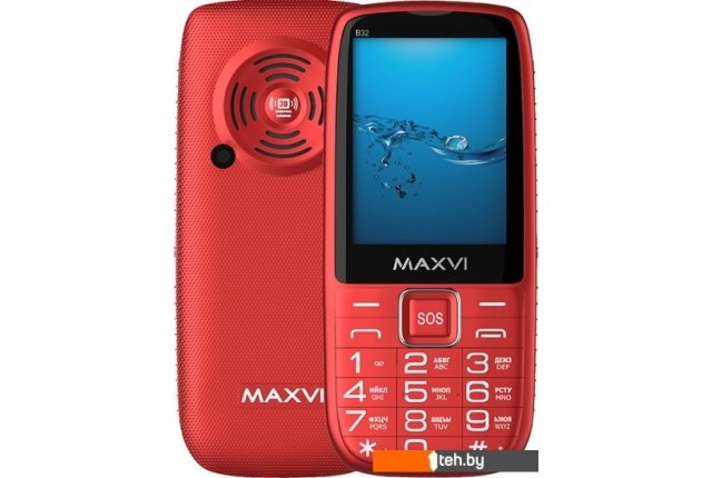 Мобильные телефоны Maxvi B32 (красный) Мобильные телефоны Maxvi B32 (красный)