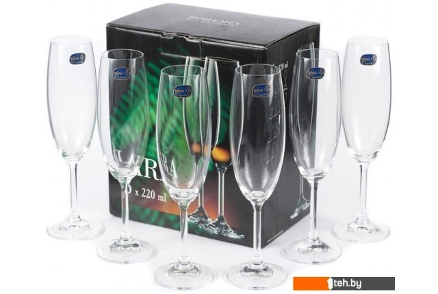 Стаканы, бокалы, рюмки Bohemia Crystal Lara 40415/220 Стаканы, бокалы, рюмки Bohemia Crystal Lara 40415/220