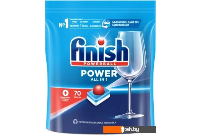 Бытовая химия Finish All in One Бесфосфатные эффективное очищение и блеск (70 шт) Бытовая химия Finish All in One Бесфосфатные эффективное очищение и блеск (70 шт)