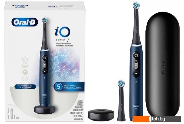 Электрические зубные щетки и ирригаторы Oral-B iO7 (magnetic blue sapphire) Электрические зубные щетки и ирригаторы Oral-B iO7 (magnetic blue sapphire)