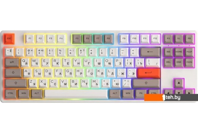 Клавиатуры Akko 5087S White (Akko Cream Yellow V3) Клавиатуры Akko 5087S White (Akko Cream Yellow V3)