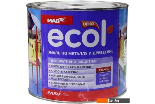 Краски и эмали Ecol ПФ-115 10л (белый) Краски и эмали Ecol ПФ-115 10л (белый)