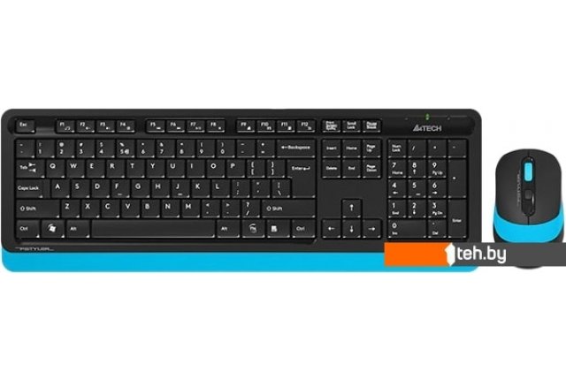 Наборы периферии A4Tech Fstyler FG1010 (черный/синий) Наборы периферии A4Tech Fstyler FG1010 (черный/синий)