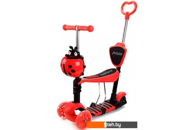 Самокаты Moby Kids Божья коровка 3 в 1 641275 (красный) Самокаты Moby Kids Божья коровка 3 в 1 641275 (красный)