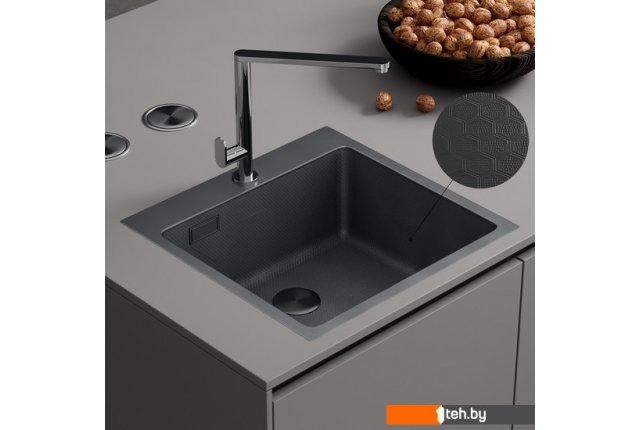 Кухонные мойки Roxen Snake 560220-50-BS (50*48) PVD графит/текстурная поверхность (с коландером и дозатором) Кухонные мойки Roxen Snake 560220-50-BS (50*48) PVD графит/текстурная поверхность (с коландером и дозатором)