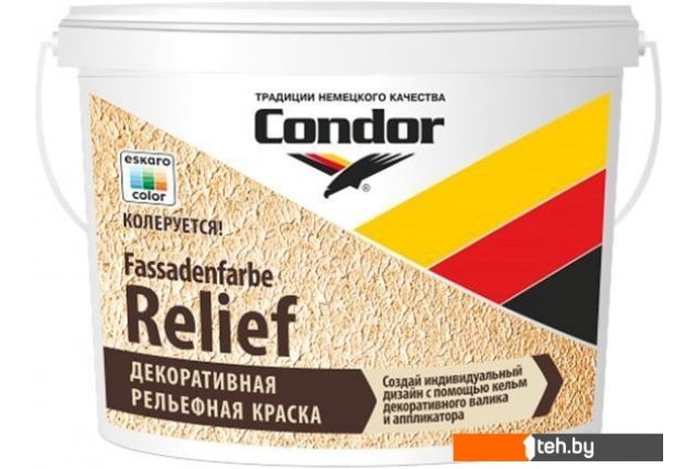 Краски и эмали Condor Fassadenfarbe Relief 15 кг (белый) Краски и эмали Condor Fassadenfarbe Relief 15 кг (белый)