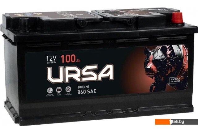 Автомобильные аккумуляторы Ursa Extra Power 6СТ R+ (100 А·ч) Автомобильные аккумуляторы Ursa Extra Power 6СТ R+ (100 А·ч)