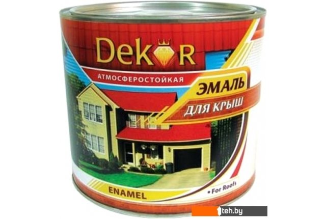 Краски и эмали Dekor для крыш (красный/коричневый, 6 кг) Краски и эмали Dekor для крыш (красный/коричневый, 6 кг)