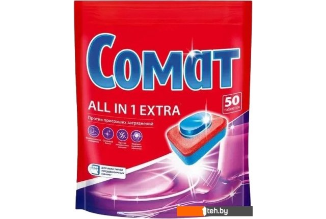 Бытовая химия Somat All in 1 Extra (50 шт) Бытовая химия Somat All in 1 Extra (50 шт)
