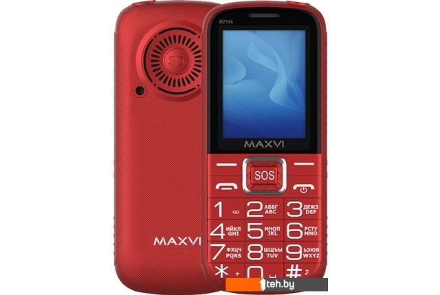Мобильные телефоны Maxvi B21ds (красный) Мобильные телефоны Maxvi B21ds (красный)
