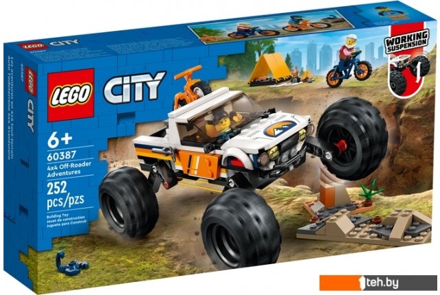Конструкторы LEGO City 60387 Приключения на внедорожнике Конструкторы LEGO City 60387 Приключения на внедорожнике