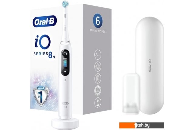 Электрические зубные щетки и ирригаторы Oral-B iO 8n (белый, 1 насадка) Электрические зубные щетки и ирригаторы Oral-B iO 8n (белый, 1 насадка)