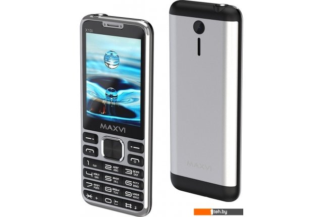 Мобильные телефоны Maxvi X10i (серебристый металлик) Мобильные телефоны Maxvi X10i (серебристый металлик)